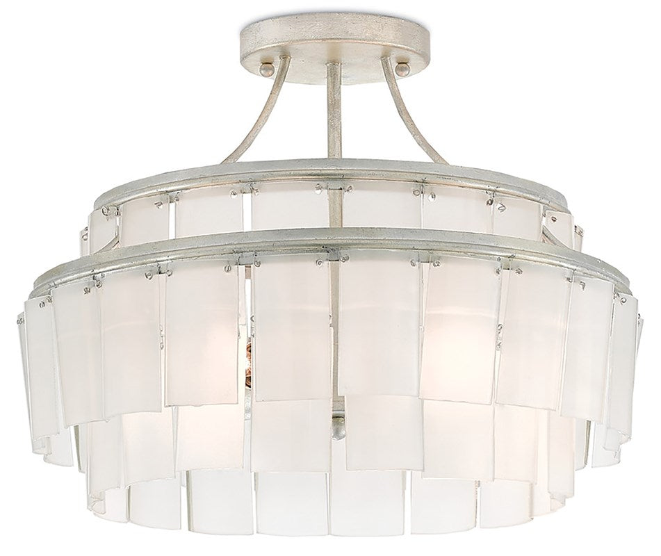 Currey & Company Vintner Blanc Semi Flush