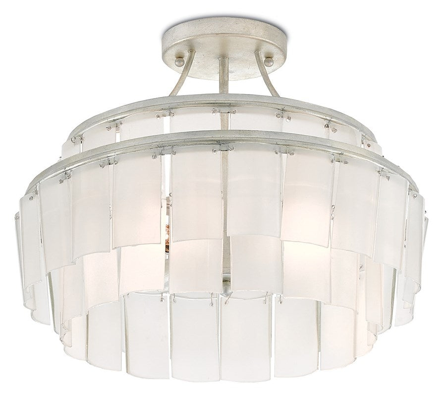 Currey & Company Vintner Blanc Semi Flush