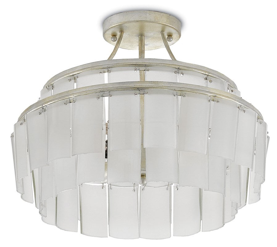 Currey & Company Vintner Blanc Semi Flush