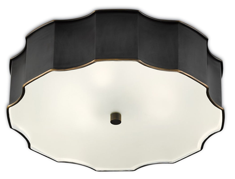 Currey & Company Wexford Bronze Flush Mount