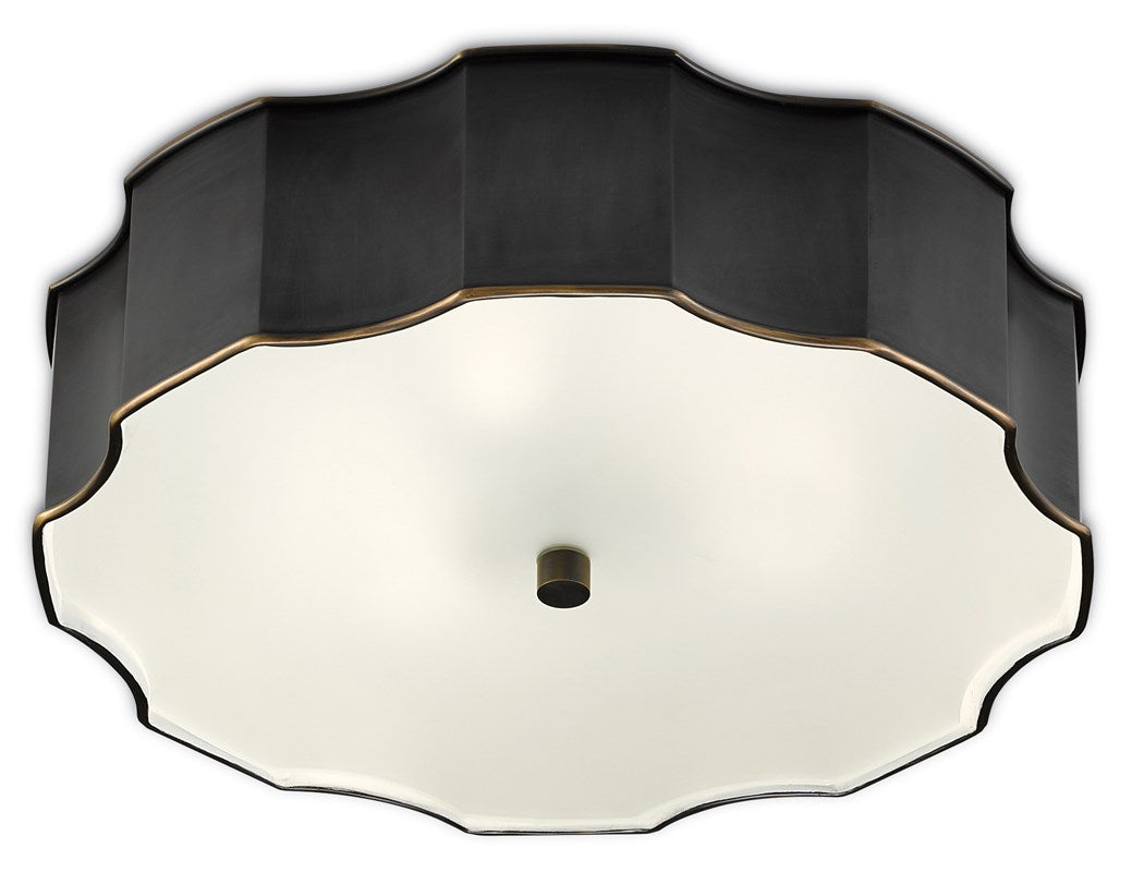 Currey & Company Wexford Bronze Flush Mount