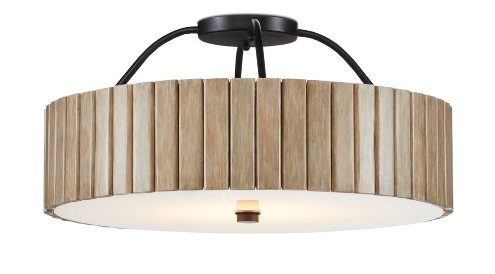 Currey And Company Tetterby Semi Flush