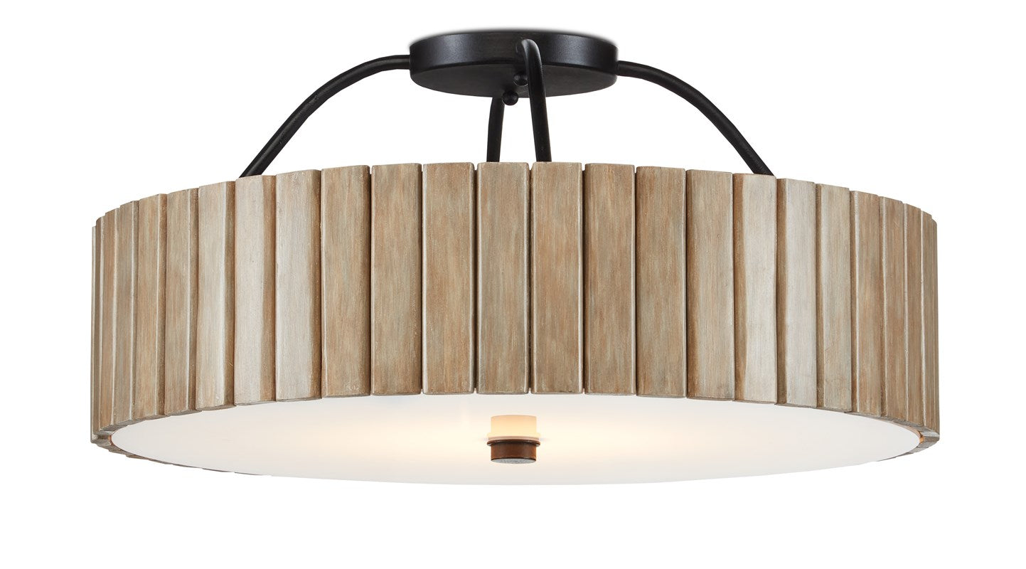 Currey And Company Tetterby Semi Flush