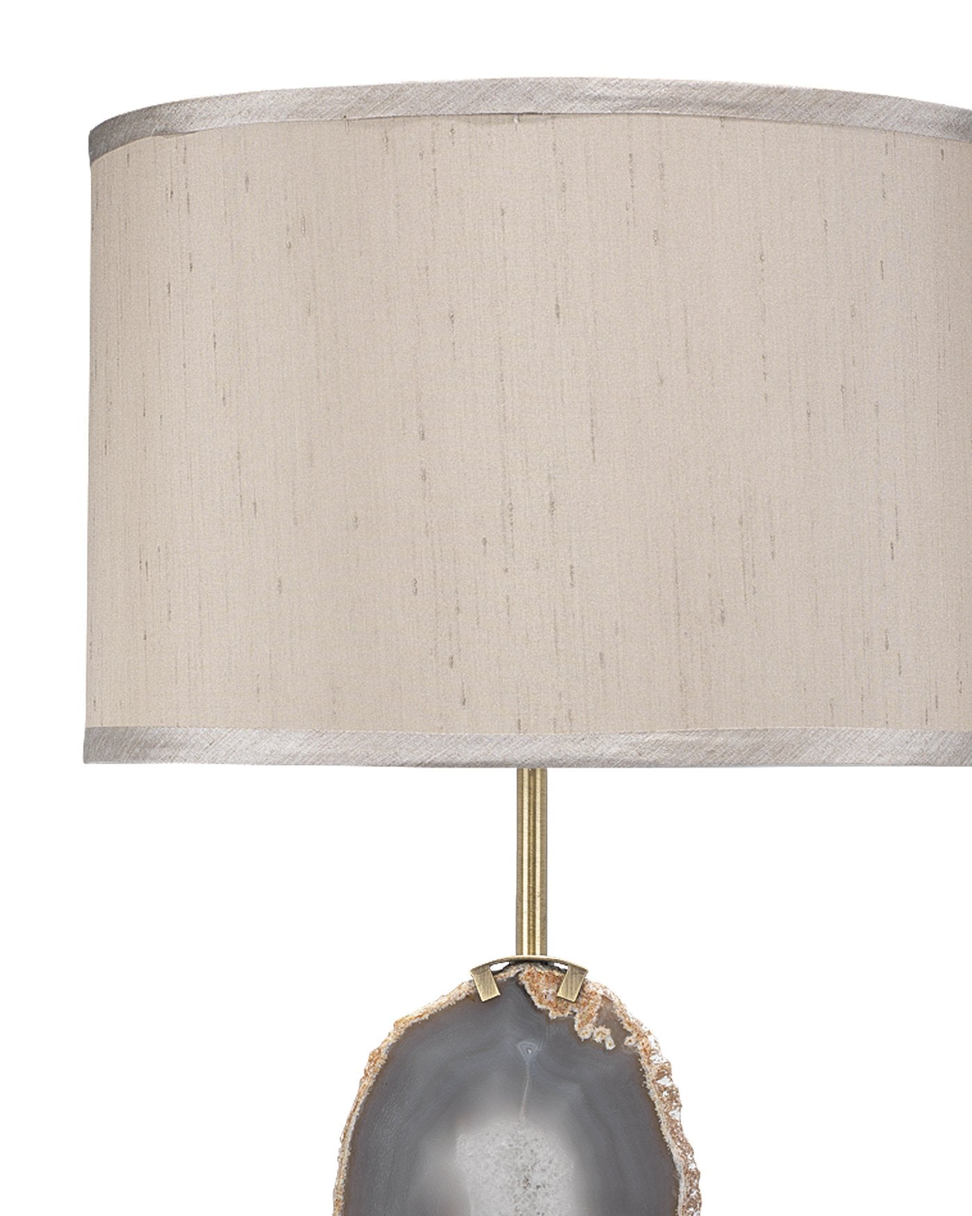 Jamie Young Agate Slice Table Lamp In Natural Lavendar