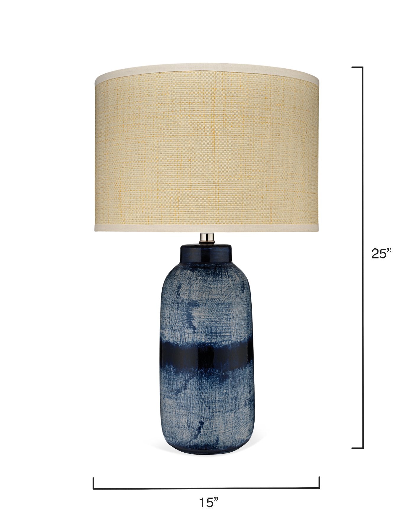 Jamie Young Batik Table Lamp In Indigo, Large