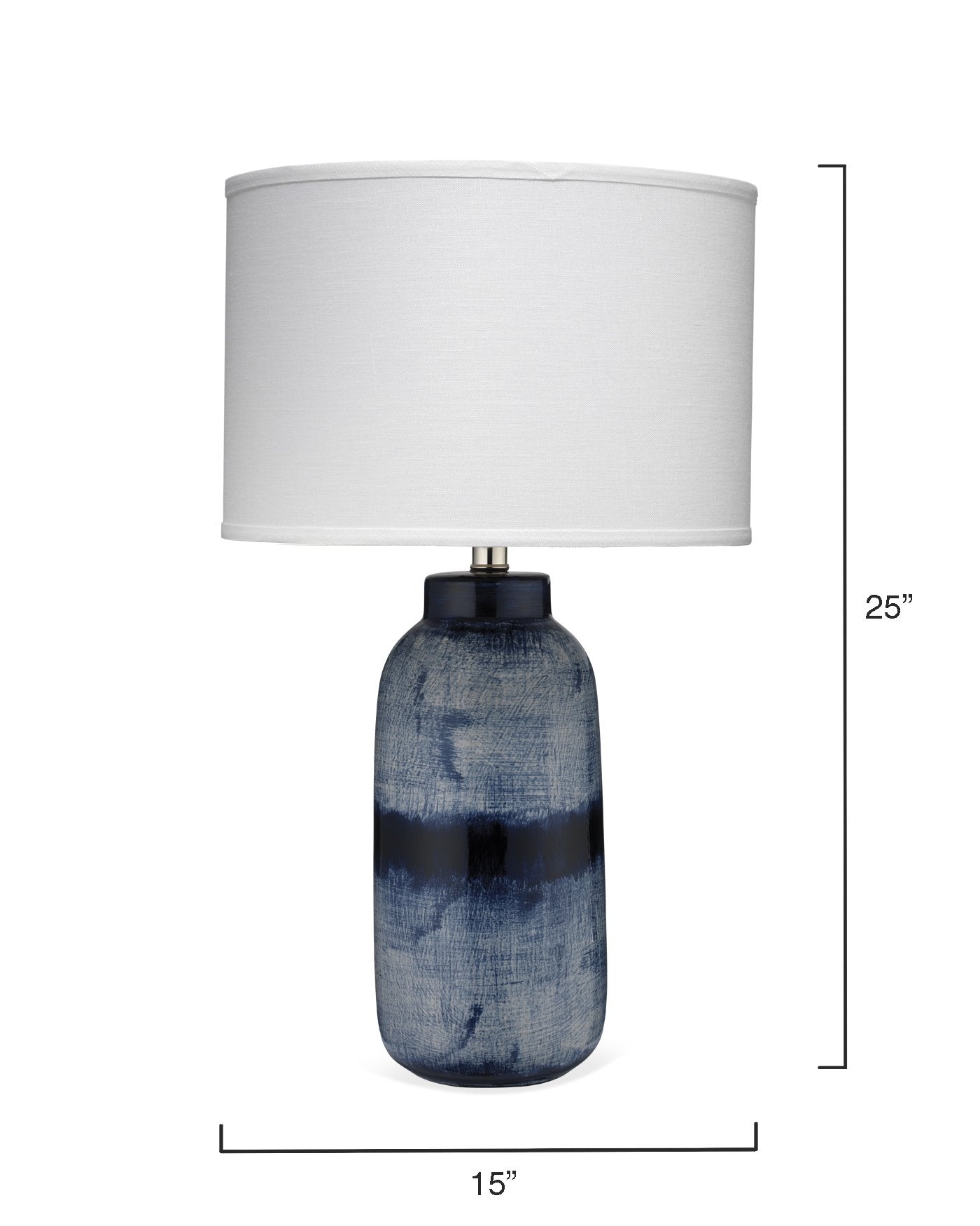 Jamie Young Batik Table Lamp In Indigo, Large