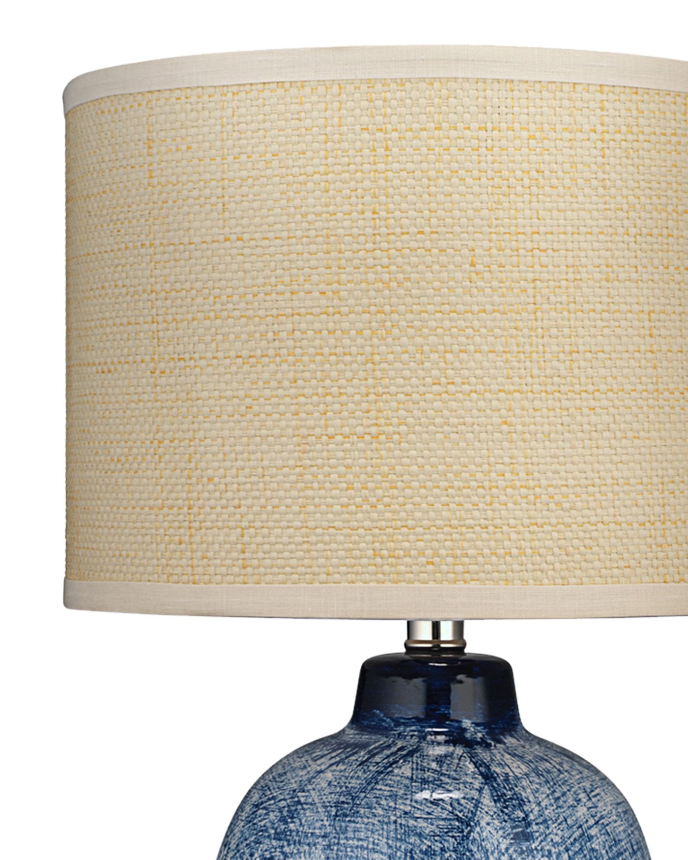Jamie Young Small Batik Table Lamp In Indigo Ceramic