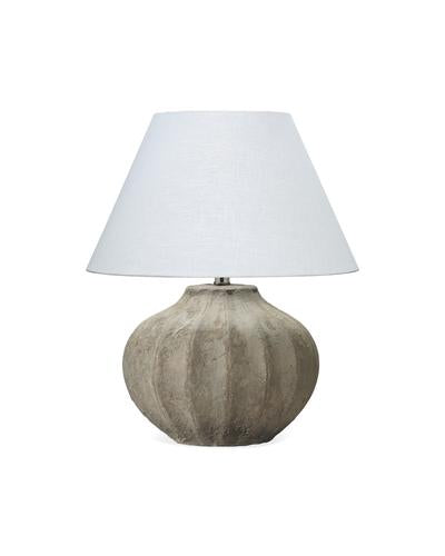 Jamie Young Clamshell Table Lamp In Sand Ceramic