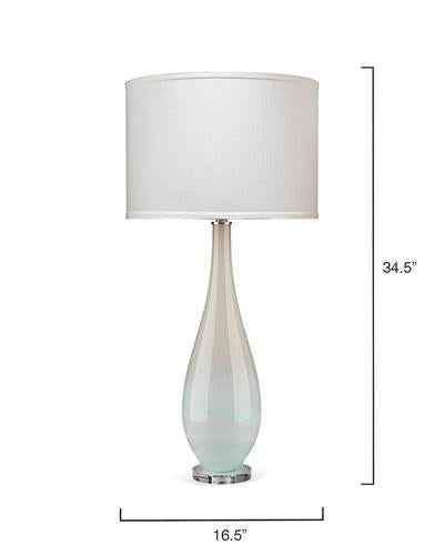 Jamie Young Dewdrop Table Lamp In Sky Blue Glass