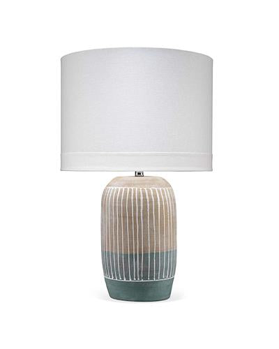 Jamie Young Flagstaff Table Lamp In Natural & Slate Ceramic