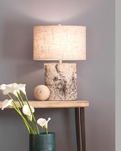 Jamie Young Forrester Table Lamp In Birch Veneer