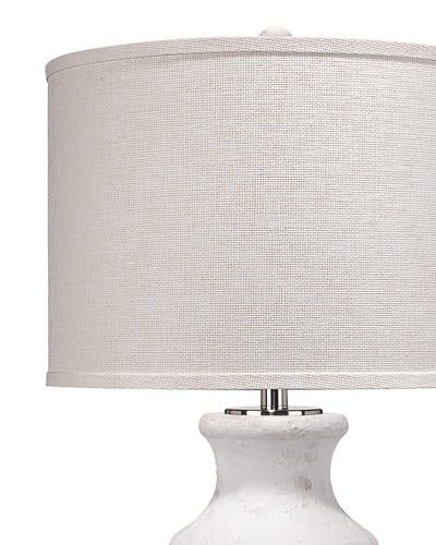 Jamie Young Gilbert Table Lamp In Textured Matte White Cement