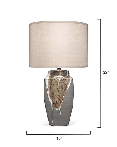 Jamie Young Landslide Table Lamp In Matte Grey