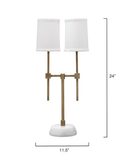 Jamie Young Minerva Twin Shade Console Lamp