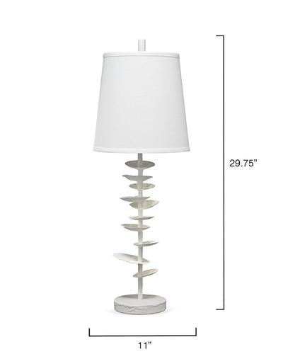 Jamie Young Petals Table Lamp In White Gesso