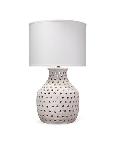 Jamie Young Porous Table Lamp In White Matte Ceramic