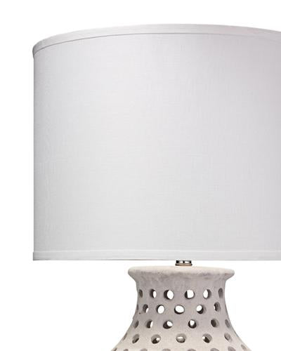 Jamie Young Porous Table Lamp In White Matte Ceramic