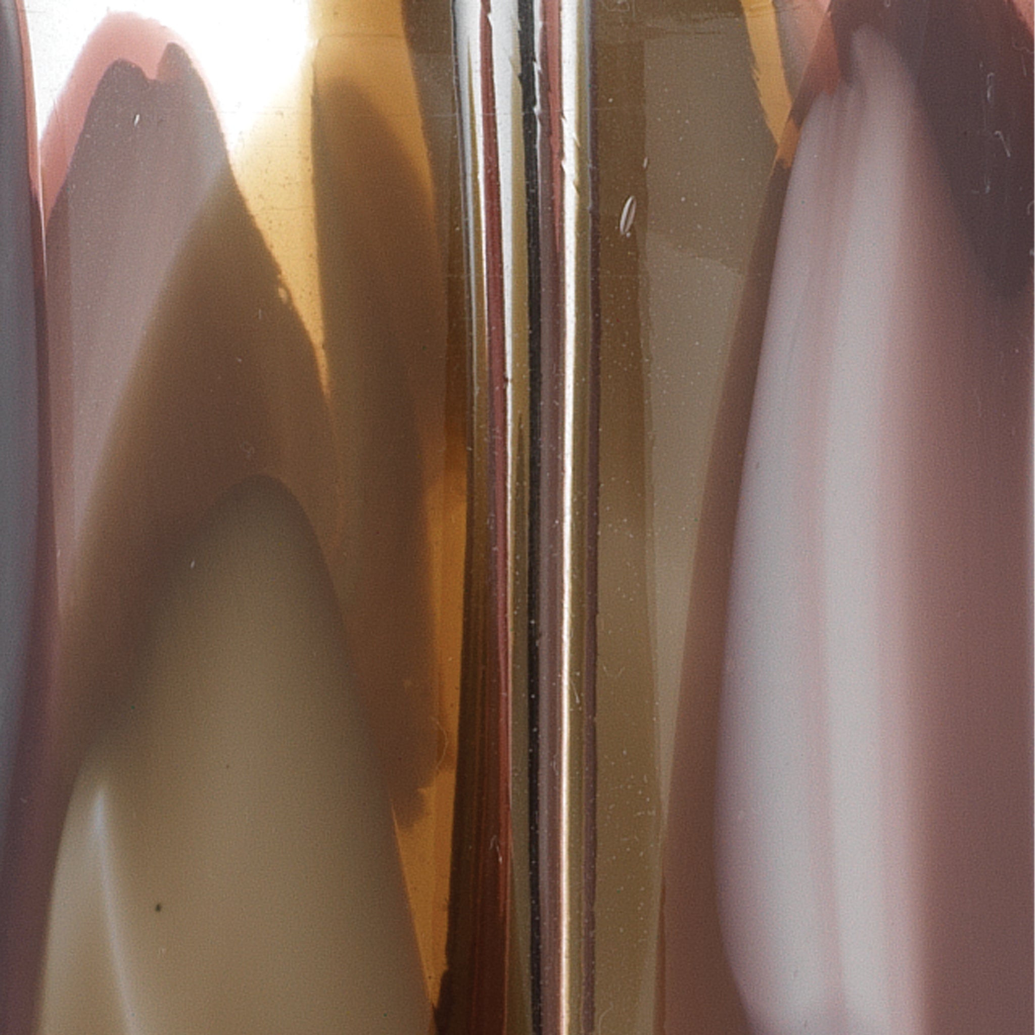 Jamie Young Watercolor Table Lamp In Plum Glass With Cone Shade In Natural Linen