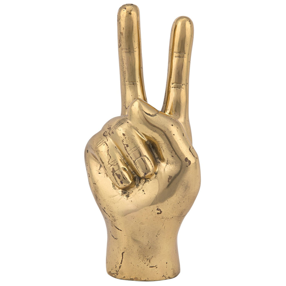 Noir Peace Sign, Brass