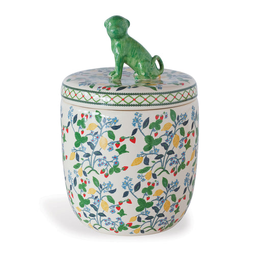 Madcap Cottage by Port 68 Crewel Summer Jar in Green/Multi
