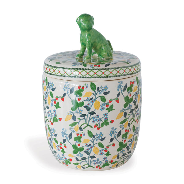 Madcap Cottage by Port 68 Crewel Summer Jar in Green/Multi