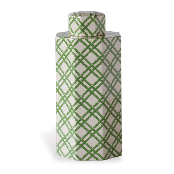 Williamsburg for Port 68 Bamboo Trellis Jar in Green