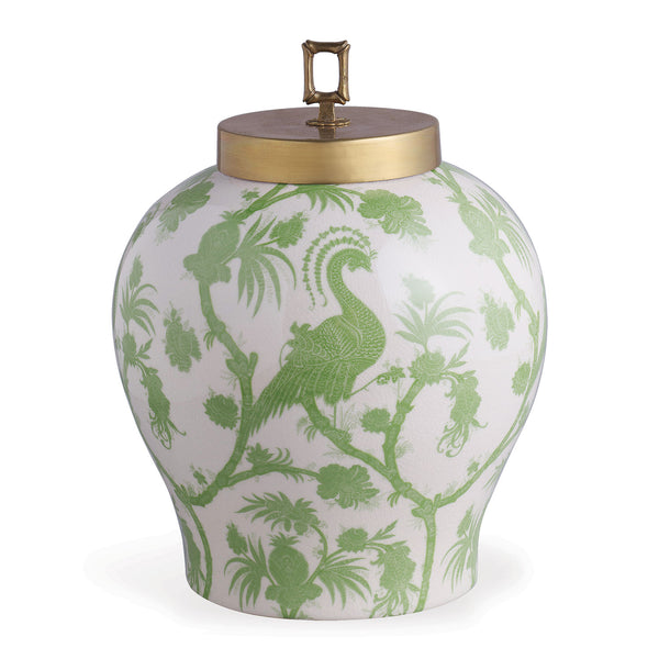 Bargain Basement Scalamandre for Port 68 Balinese Peacock Jar