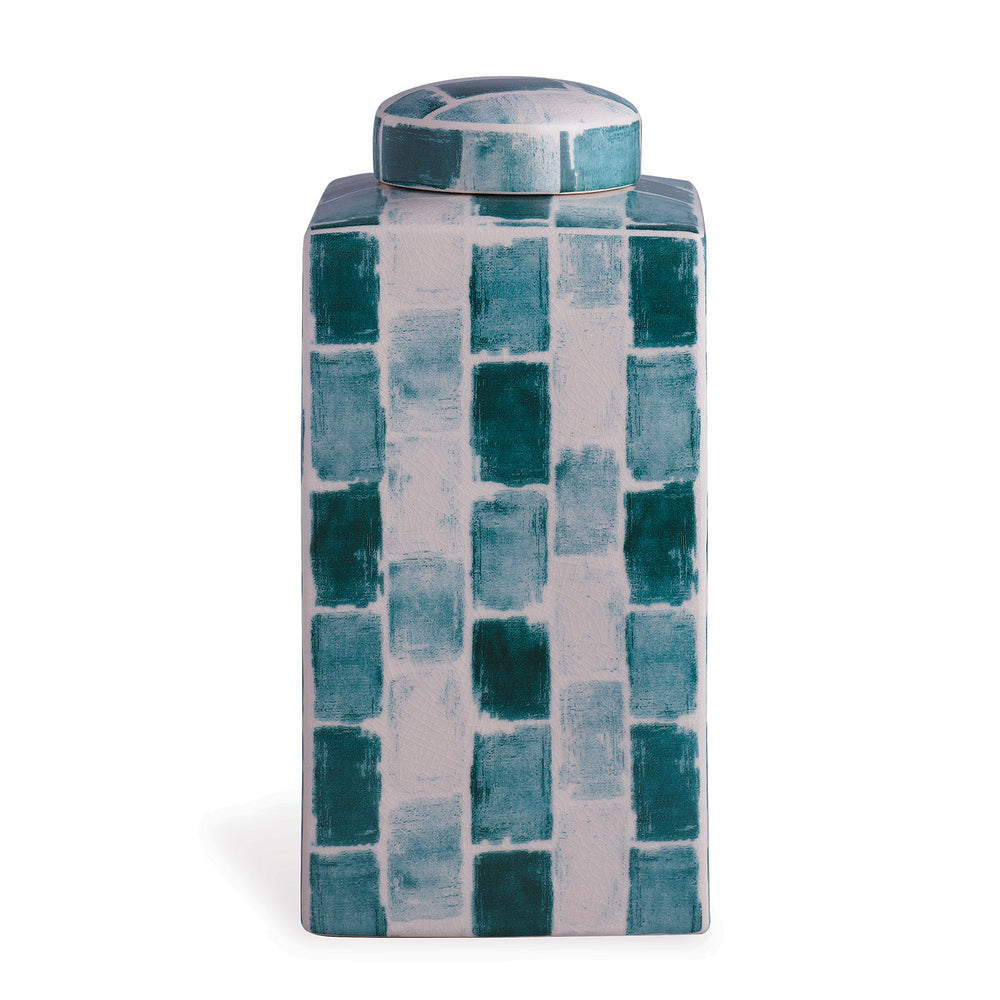 Celadon Tile Square Tea Caddy by Scalamandre for Port 68
