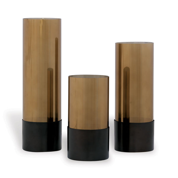 Port 68 Evanston Glass Vases, Set of Three