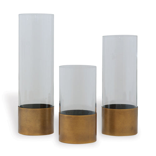 Port 68 Evanston Glass Vases, Set of Three