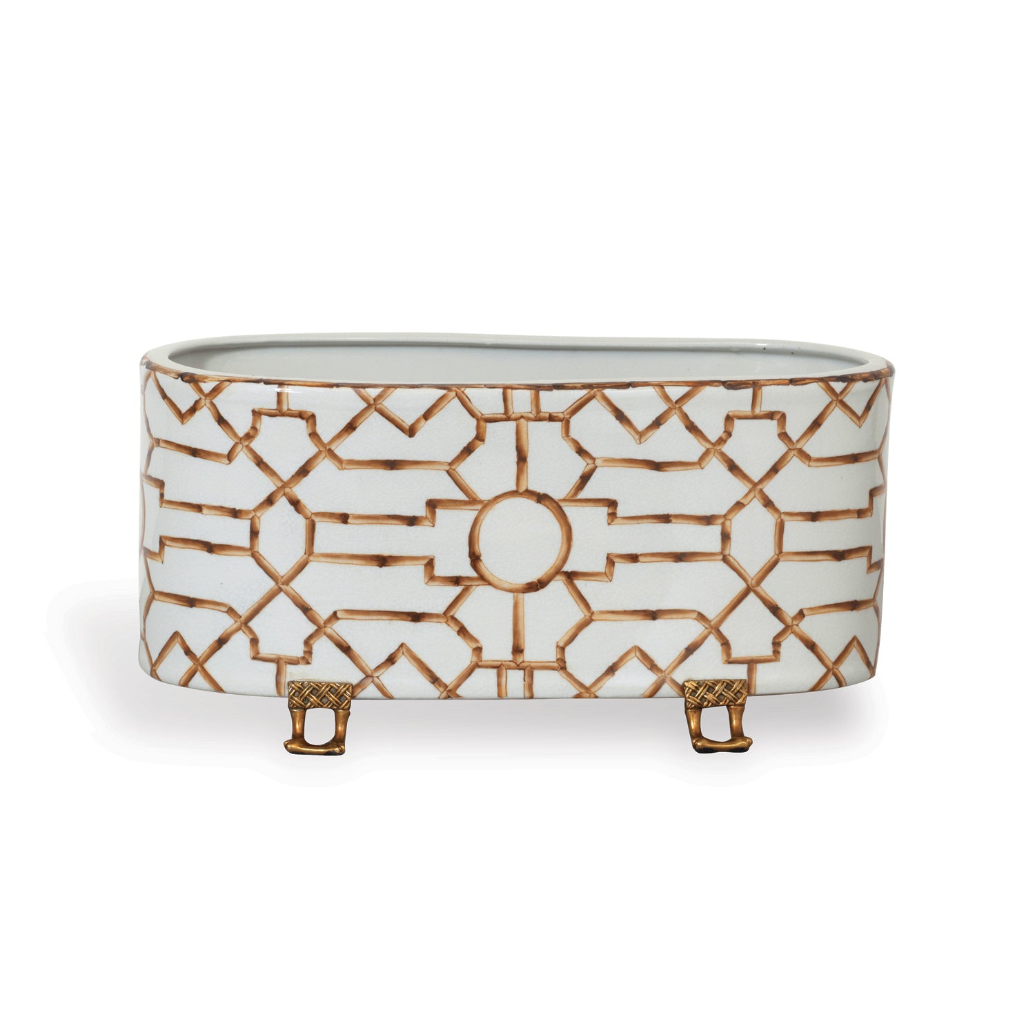 Scalamandre for Port 68 Baldwin Blue Planter