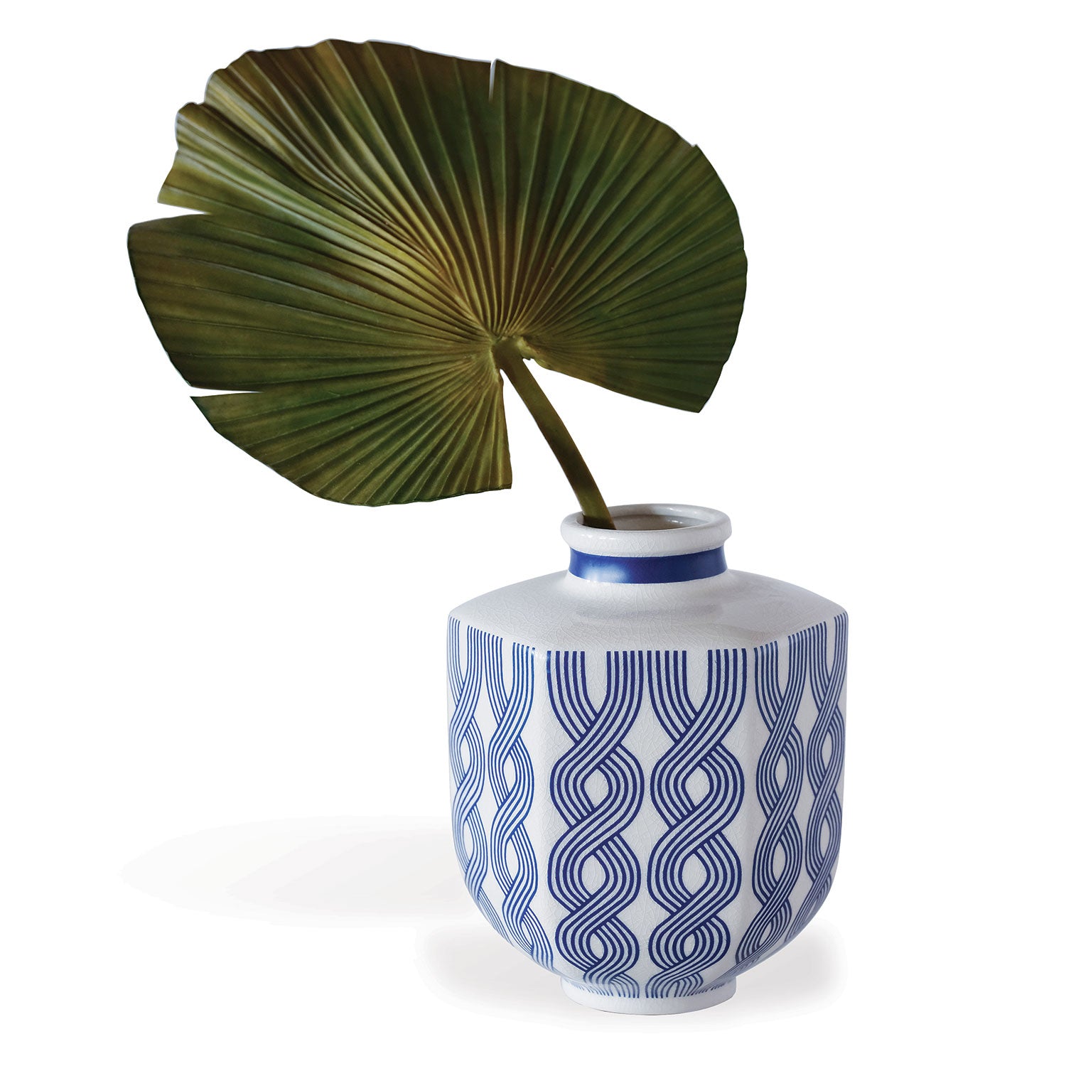 Williamsburg for Port 68 Evelyn Blue Vase, Small
