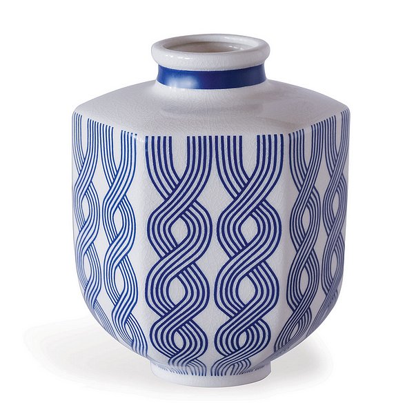Williamsburg for Port 68 Evelyn Blue Vase, Small