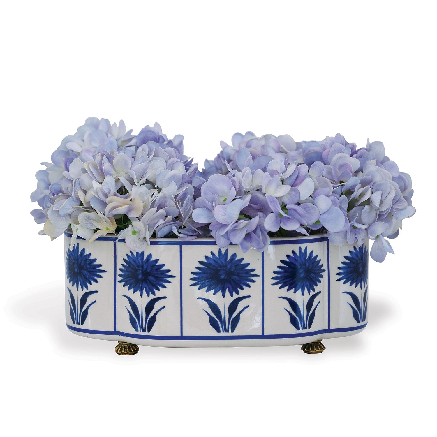 Williamsburg for Port 68 Hannah Scallop Planter in Blue