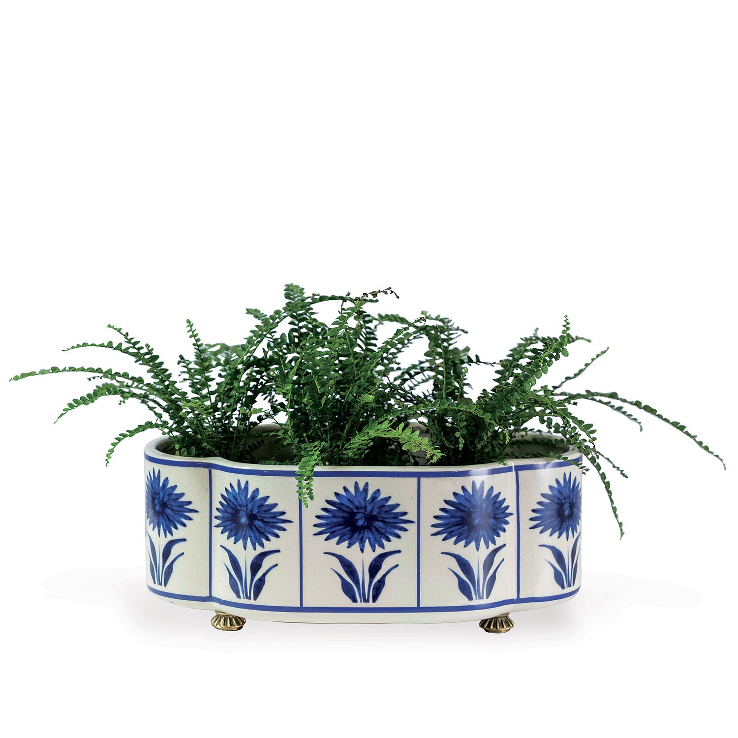 Williamsburg for Port 68 Hannah Scallop Planter in Blue