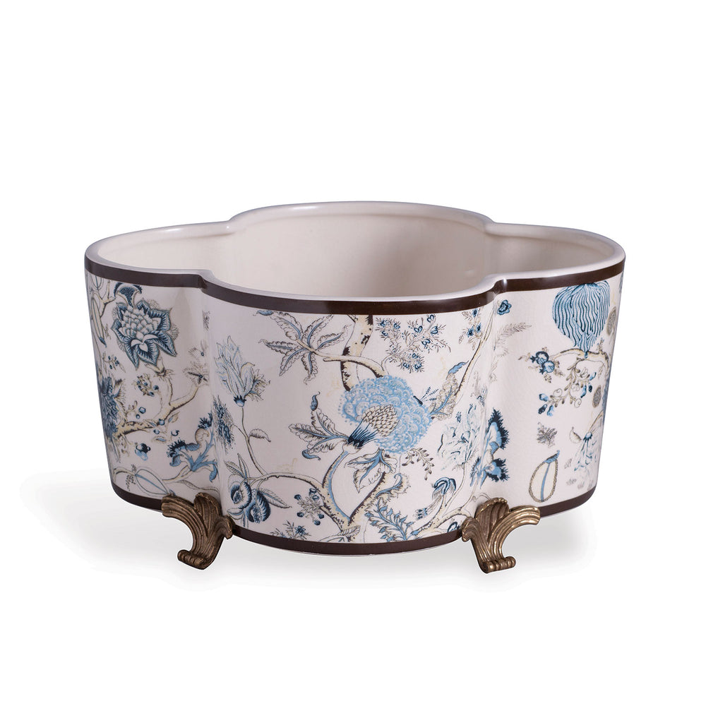 Scalamandre for Port 68 Pondicherry Quatrefoil Planter