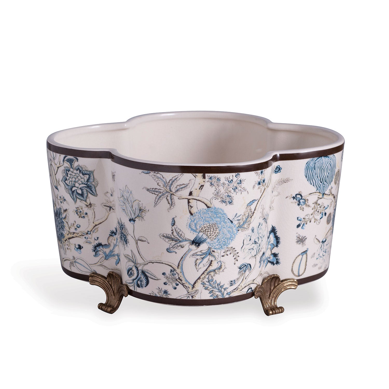 Scalamandre for Port 68 Pondicherry Quatrefoil Planter