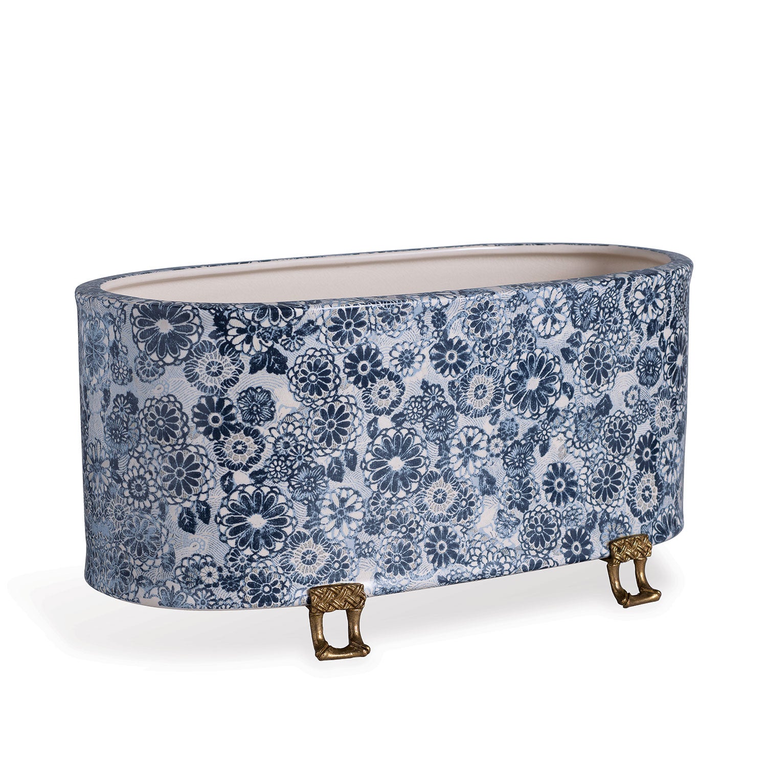 Scalamandre for Port 68 Siberian Tiger Oval Planter