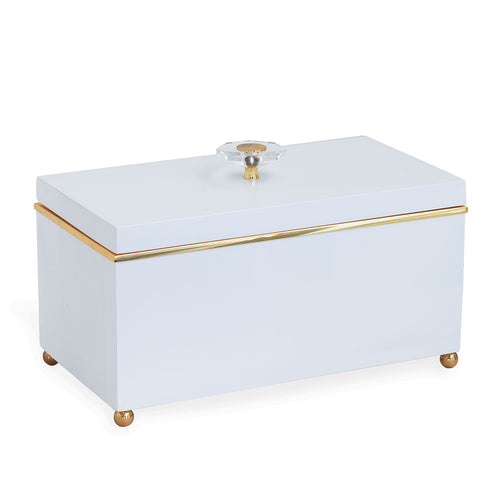 Port 68 15" Naples Box in White/Gold