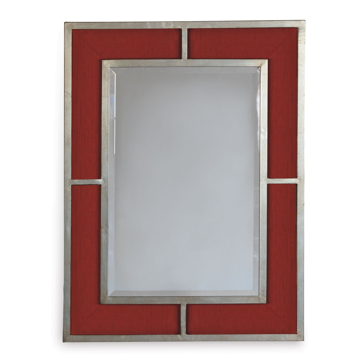 Port 68 Bedford Wall Mirror in Crimson Weave