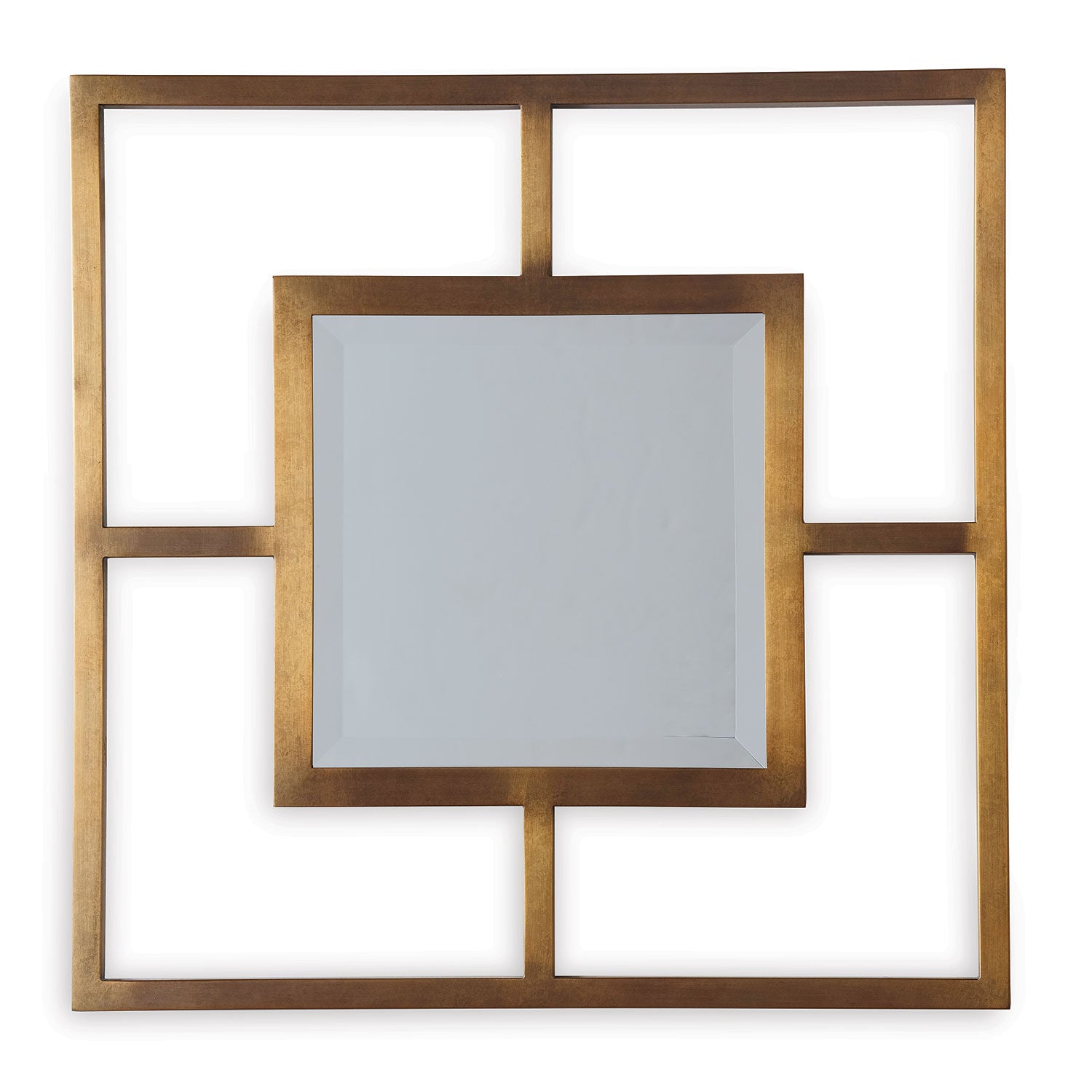 Port 68 Cairo Brass Open Frame Mirror