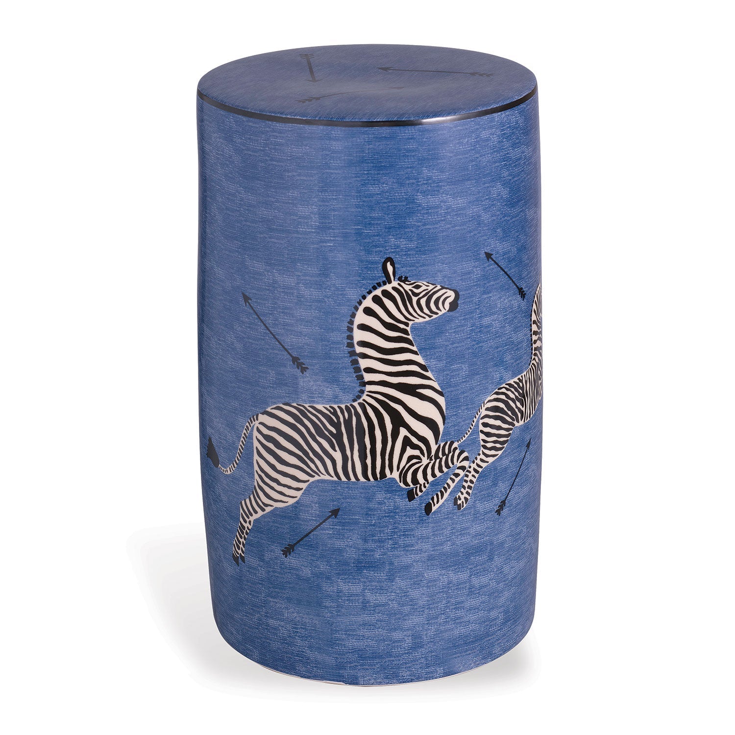 Scalamandre for Port 68 Zebra Garden Stool