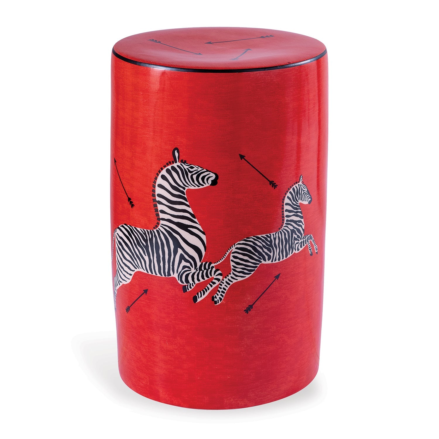 Scalamandre for Port 68 Zebra Garden Stool