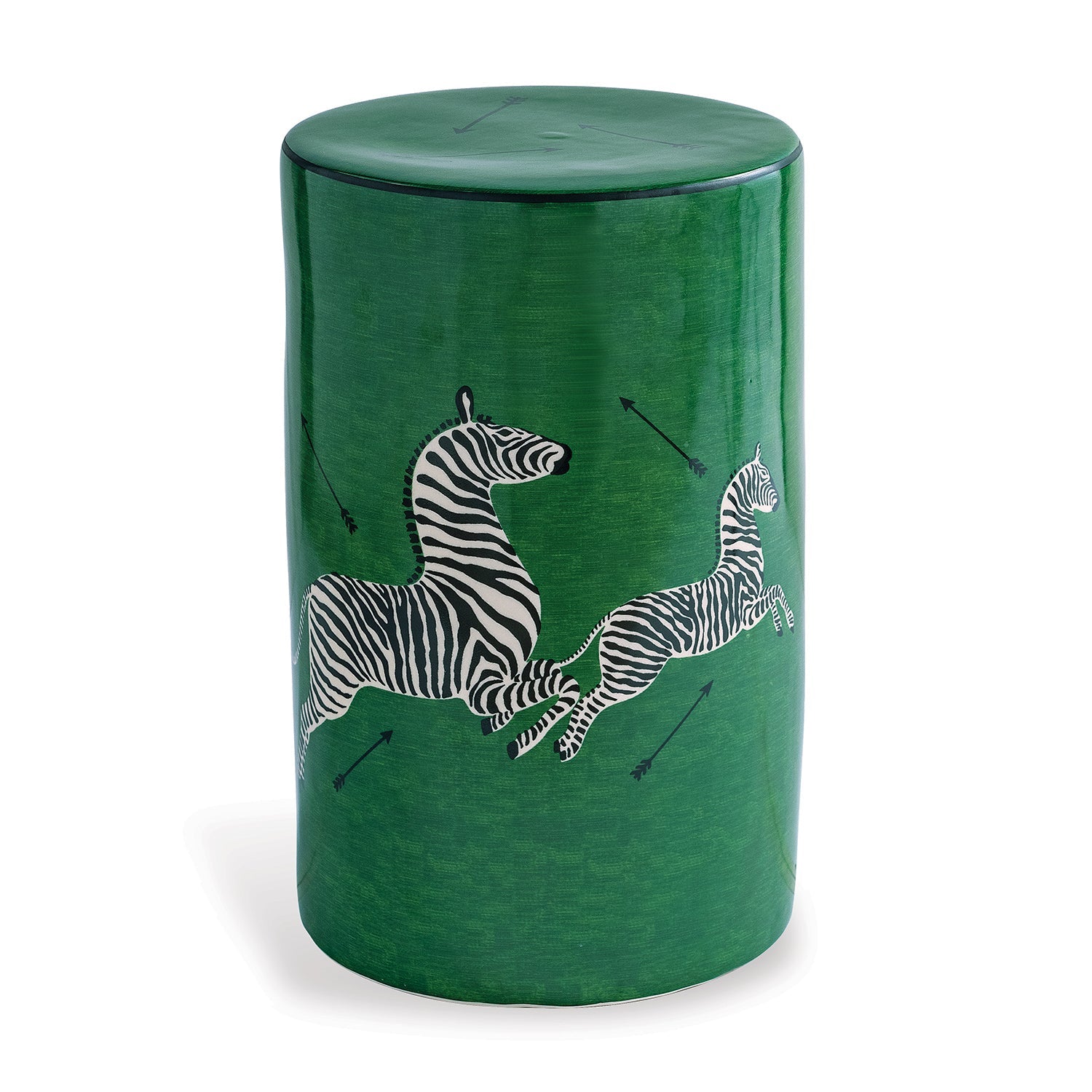 Scalamandre for Port 68 Zebra Garden Stool