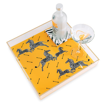 Scalamandre Maison for Port 68 Zebra Lucite Tray