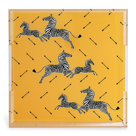 Scalamandre Maison for Port 68 Zebra Lucite Tray