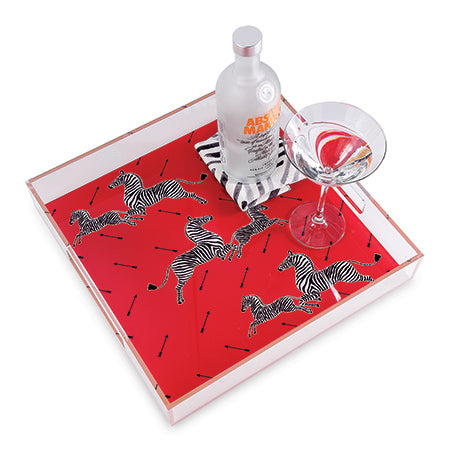 Scalamandre Maison for Port 68 Zebra Lucite Tray