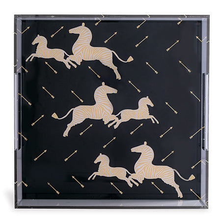 Scalamandre Maison for Port 68 Zebra Lucite Tray