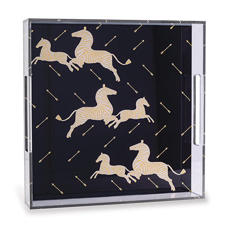 Scalamandre Maison for Port 68 Zebra Lucite Tray