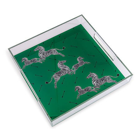 Scalamandre Maison for Port 68 Zebra Lucite Tray